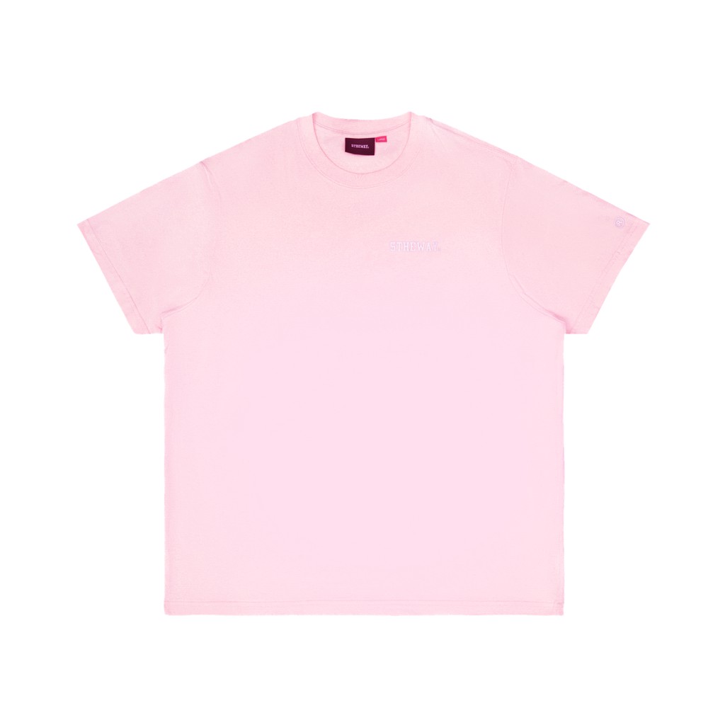 5THEWAY® /ZIGZAG/ SQUARE TEE™ in PINK DOGWOOD aka Áo Thun Tay Ngắn Hồng