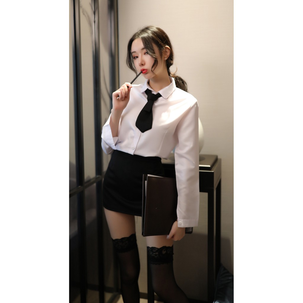 (Có sẵn ) cosplay nữ thư ký , cô giáo sexy gợi cảm kèm cà vạt | BigBuy360 - bigbuy360.vn