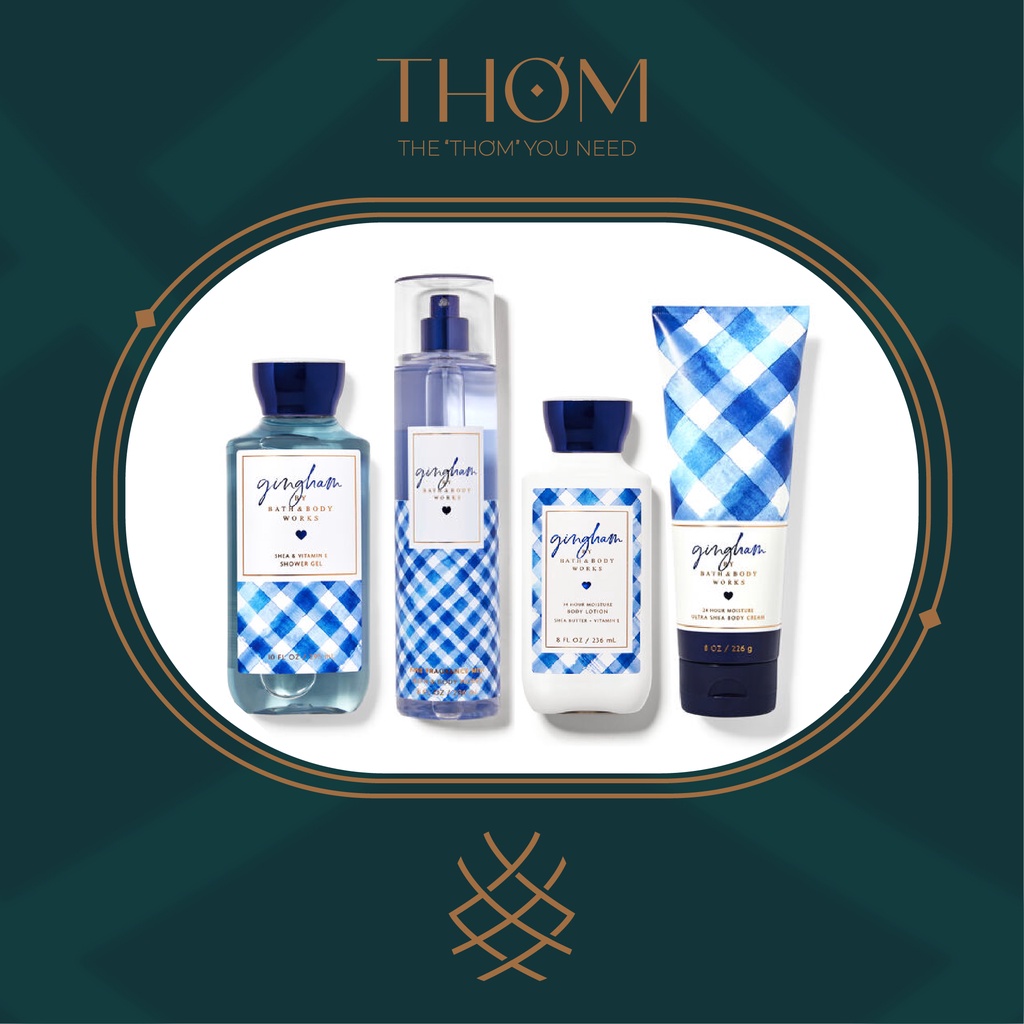 GINGHAM | Sản Phẩm Tắm Dưỡng Xịt Thơm Toàn Thân Bath & Body Works | Thế Giới Skin Care
