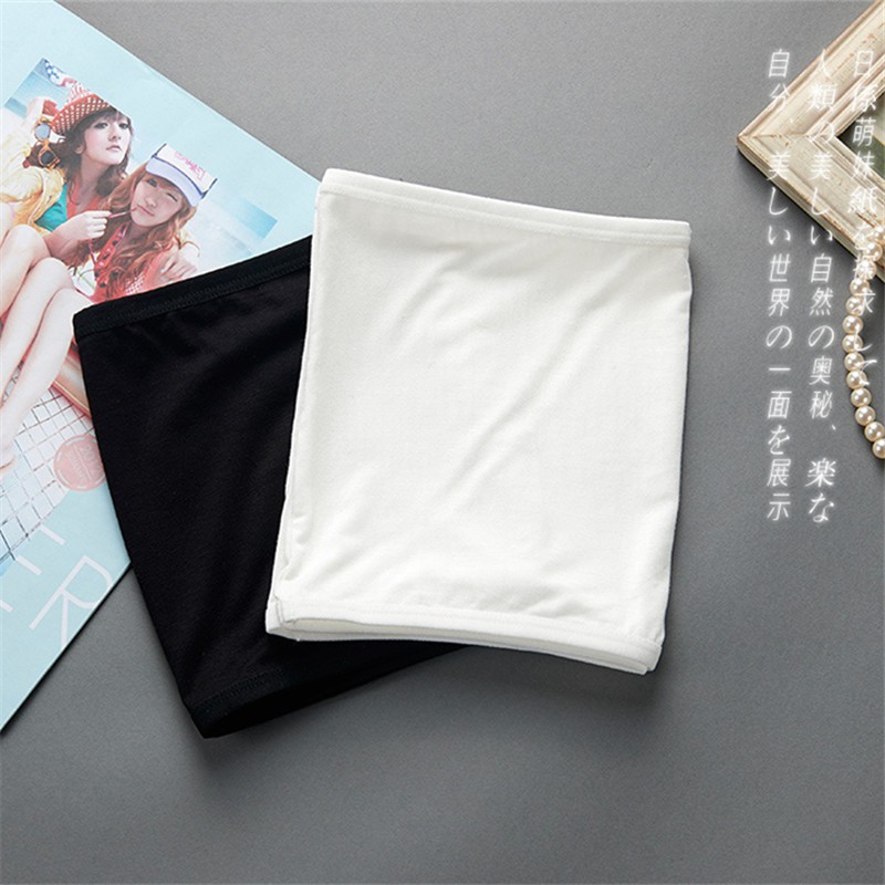 Slim plain off-the-shoulder sexy flat vest