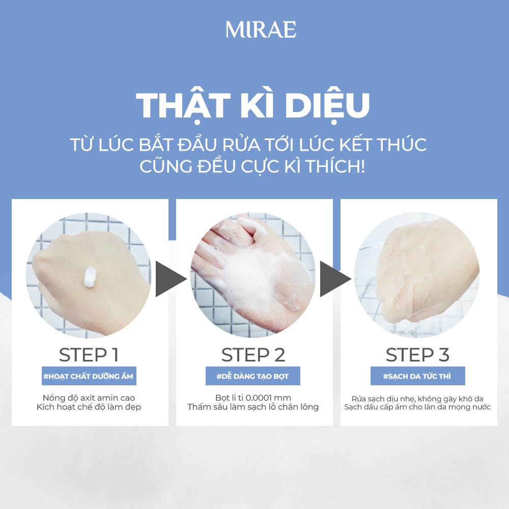 Sữa Rửa Mặt MIRAE làm sạch, cấp ẩm hỗ trợ dưỡng da | BigBuy360 - bigbuy360.vn