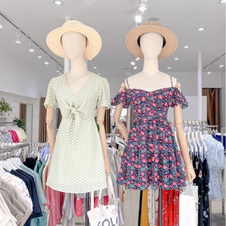 Đầm Rosa chữ A cột nơ trước ngực