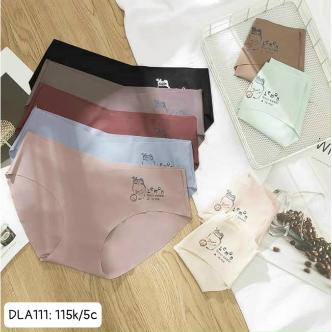 Quần chip lót nữ đúc su không đường may thun lạnh dễ thương sexy Set 5c quần lót su 9067 CHIBEST DLA111