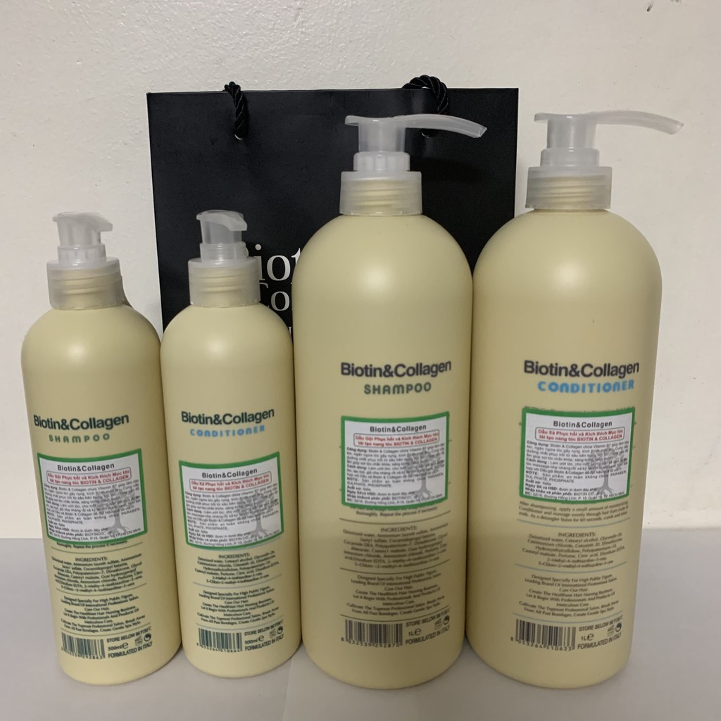Cặp Dầu Gội Xả Biotin Collagen Trắng | Giảm Rụng Tóc,Phục Hồi Tóc Khô Xơ, Hư Tổn | Hàng Chính Hãng | BigBuy360 - bigbuy360.vn