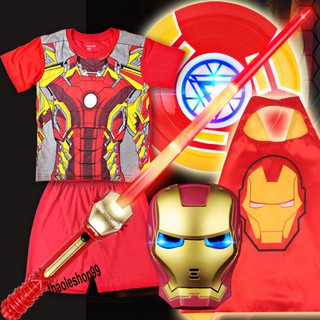 [20 BỘ] SET Siêu nhân 3D-Đồ siêu nhân cho bé-Set Áo choàng+mặt nạ+khiên+găng tay biệt đội siêu anh hùng cho bé trai/gái