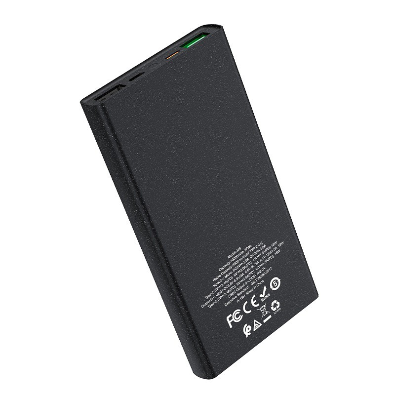 Pin Sạc Dự Phòng Hoco J49 Jewel 10000Mah (Sạc Nhanh QC3.0, PD 18W) 2 Cổng Sạc Vào, 3 Cổng Sạc Ra, Màn Hình Led