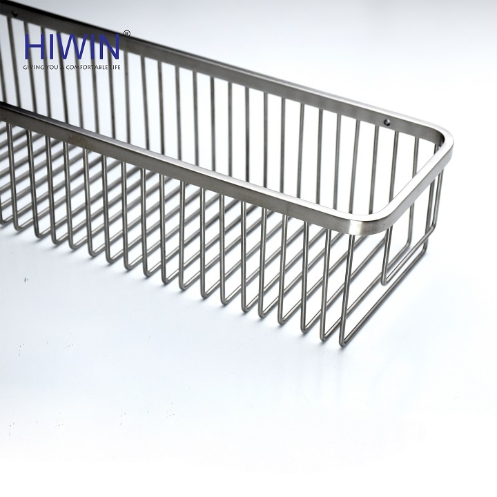 Kệ giỏ inox nhà tắm Inox 304 chống gỉ kích thước 375x125x88mm HIWIN Y-205