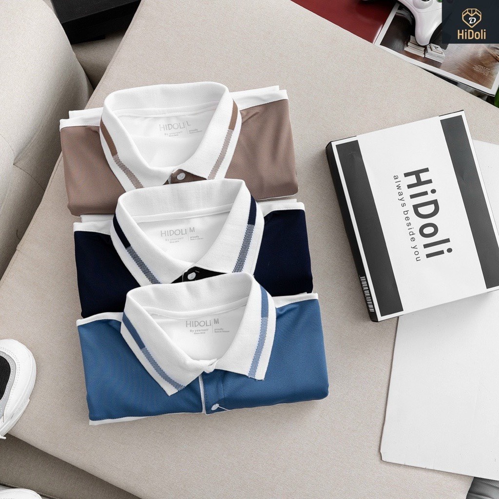 Áo Polo Nam Hidoli Ngắn Tay Vải Cotton Cá Sấu Cao Cấp Chất Lượng
