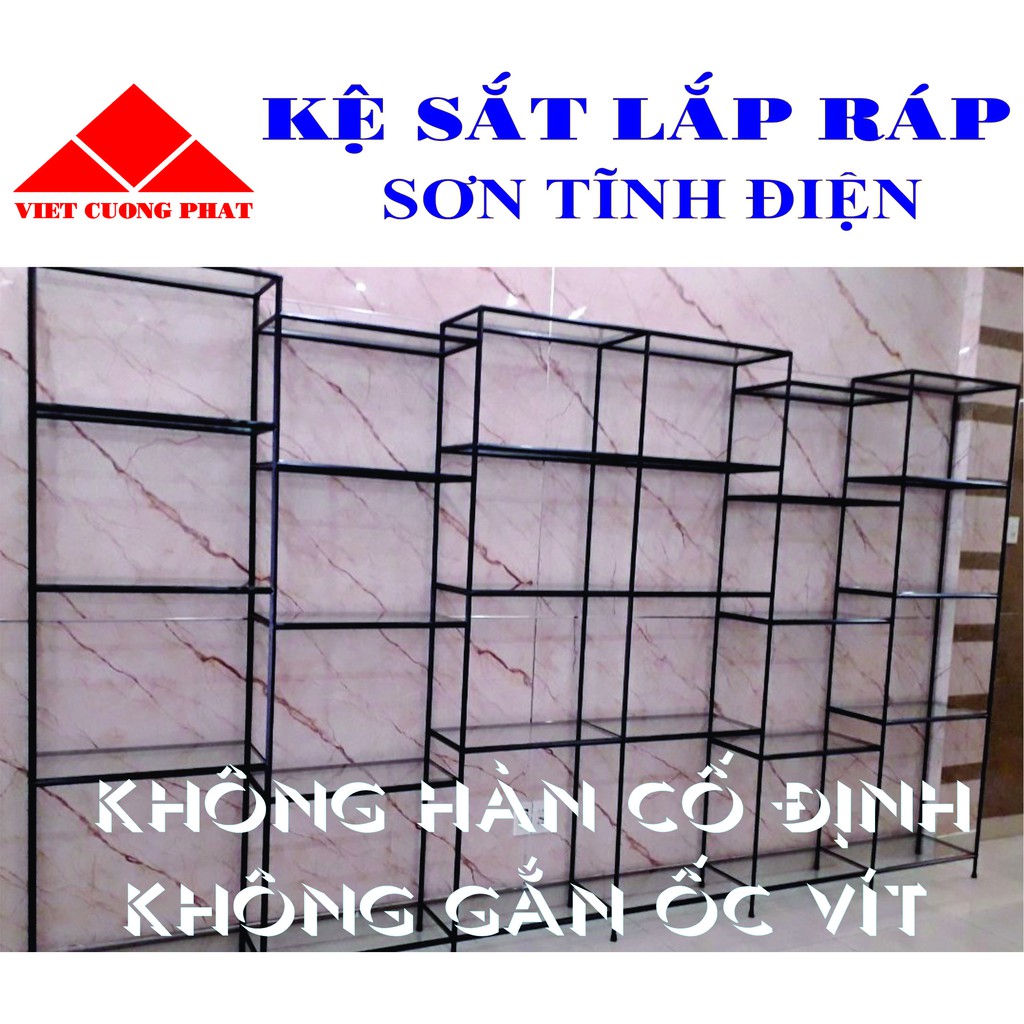 Kệ LẮP RÁP trưng bày túi xách, giày dép, quần áo, mỹ phẩm, gốm sứ, mây tre lá.....
