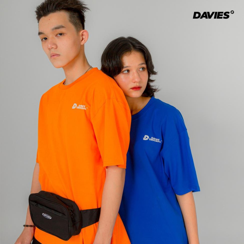 Áo thun nam nữ form rộng tay lỡ New Logo - Basic Tee local brand DAVIES. New *