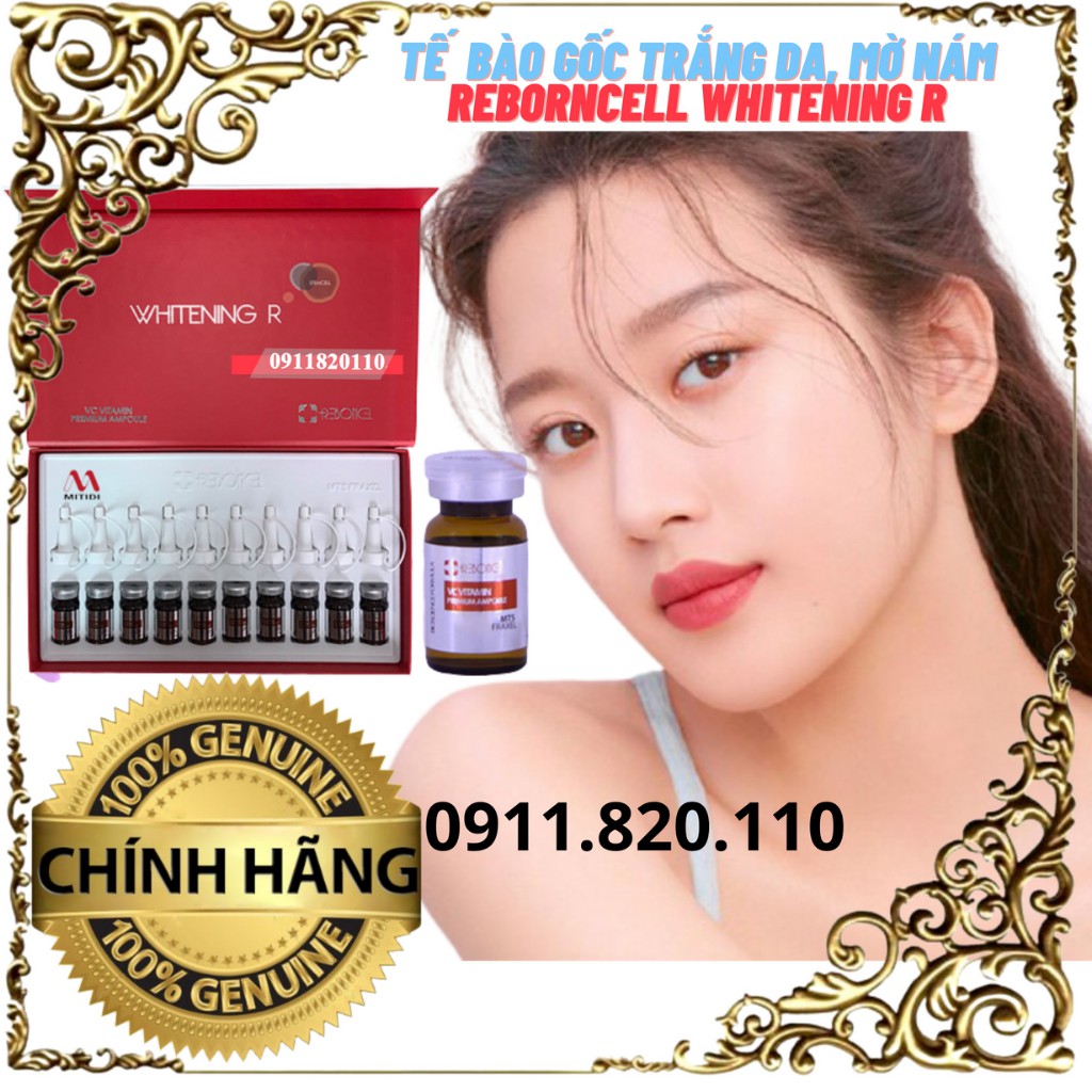 Tế bào gốc trắng da, mờ nám REBORNCELL WHITENING R -tách lẻ