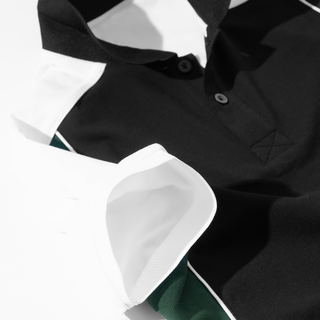 Áo Polo Nam Áo Thun Có Cổ Vải Cá Sấu Cotton Xuất Khẩu Phối Sọc Chuẩn Form Cực Đẹp Lookman M03 Liber | BigBuy360 - bigbuy360.vn