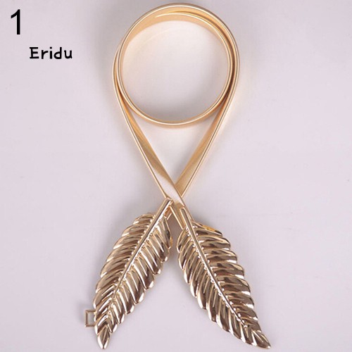 Thắt Lưng Khóa Kim Loại Hình Chiếc Lá Phong Cách Vintage