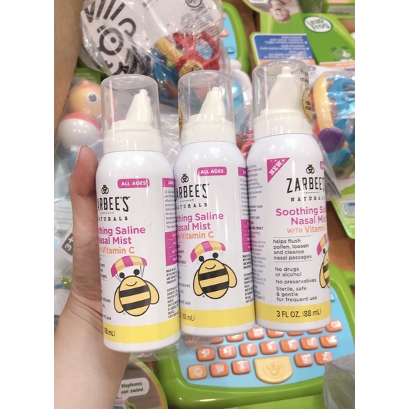 XỊT MŨI PHUN SƯƠNG LÔ HỘI ZARBEE'S CHO BÉ TỪ SƠ SINH