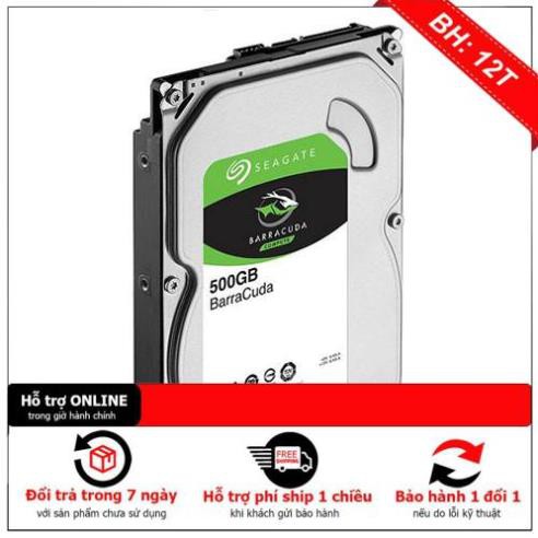 [BH12TH] Ổ Cứng HDD Seagate BarraCuda 500GB/64MB/3.5 – ST500DM009 BẢO HÀNH 1 ĐỔI 1 MỚI 100% | BigBuy360 - bigbuy360.vn
