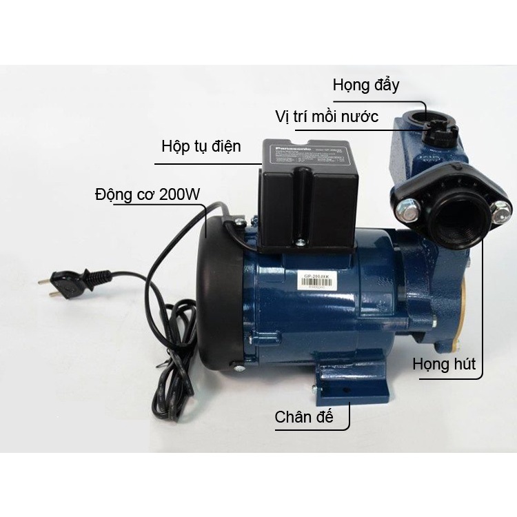 Máy bơm nước Panasonic 200JXK Bảo hành chính hãng 12 tháng kích hoạt điện tử
