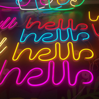 Đèn led neon trang trí, decor, led neon cho phòng ngủ, phòng khách, quán xá chữ Hello