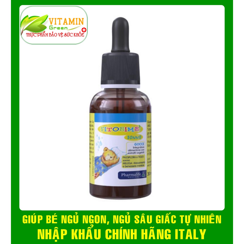 FITOBIMBI SONNO GIÚP BÉ NGỦ NGON, NGỦ SÂU GIẤC | NHẬP KHẨU CHÍNH HÃNG ITALY