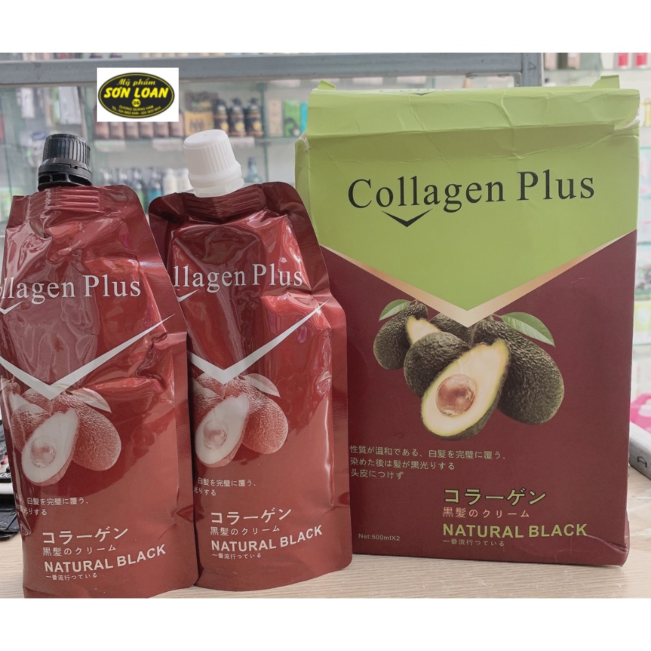 [Giá sốc]Nhuộm đen collagen tinh chất bơ chuyên gia phủ tóc bạc