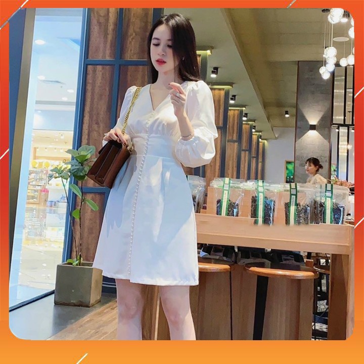 Váy trắng nữ / Đầm trắng nữ đi tiệc / Đầm trắng nữ đính ngọc | BigBuy360 - bigbuy360.vn