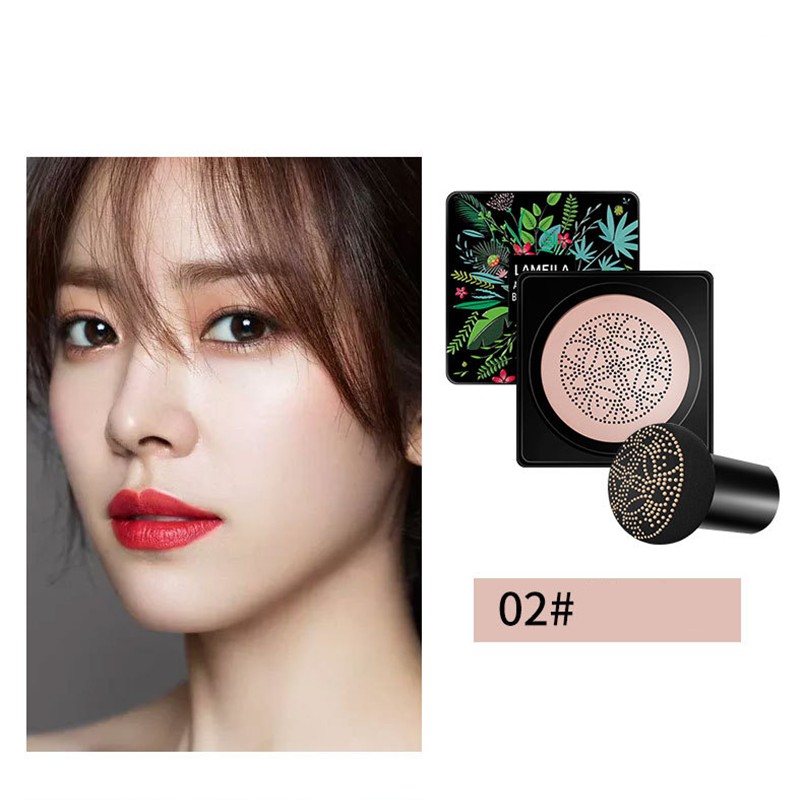 (Hàng Mới Về) Kem Bb Air Cushion Che Khuyết Điểm Chống Thấm Nước Kèm Cọ Đầu Nấm | BigBuy360 - bigbuy360.vn