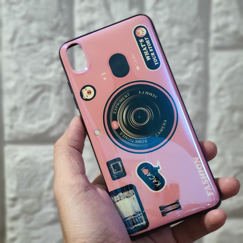 Ốp lưng Xiaomi Redmi 7A hình máy ảnh kèm giá đỡ và dây đeo