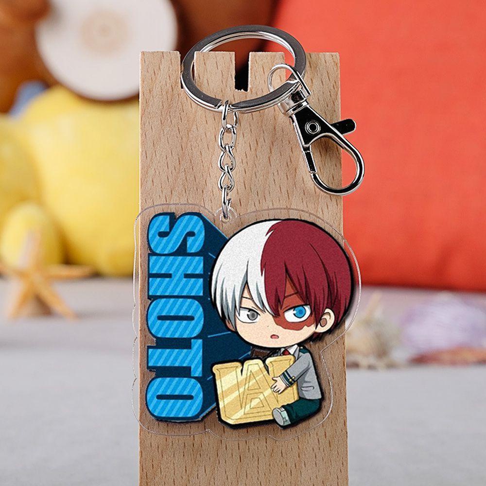 HARRIETT Móc Khóa In Hình Nhân Vật Midoriya Izuku Hai Mặt Shoto / Izuku Todoroki Shouto