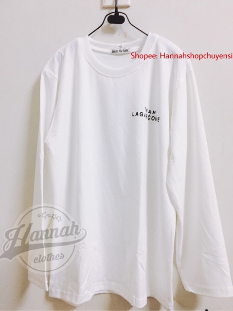 Ảnh thật - Áo thun tay dài form rộng TEAM LA GARCONNE ulzzang thu đông phong cách Hàn Quốc Ulzzang UNISEX | BigBuy360 - bigbuy360.vn