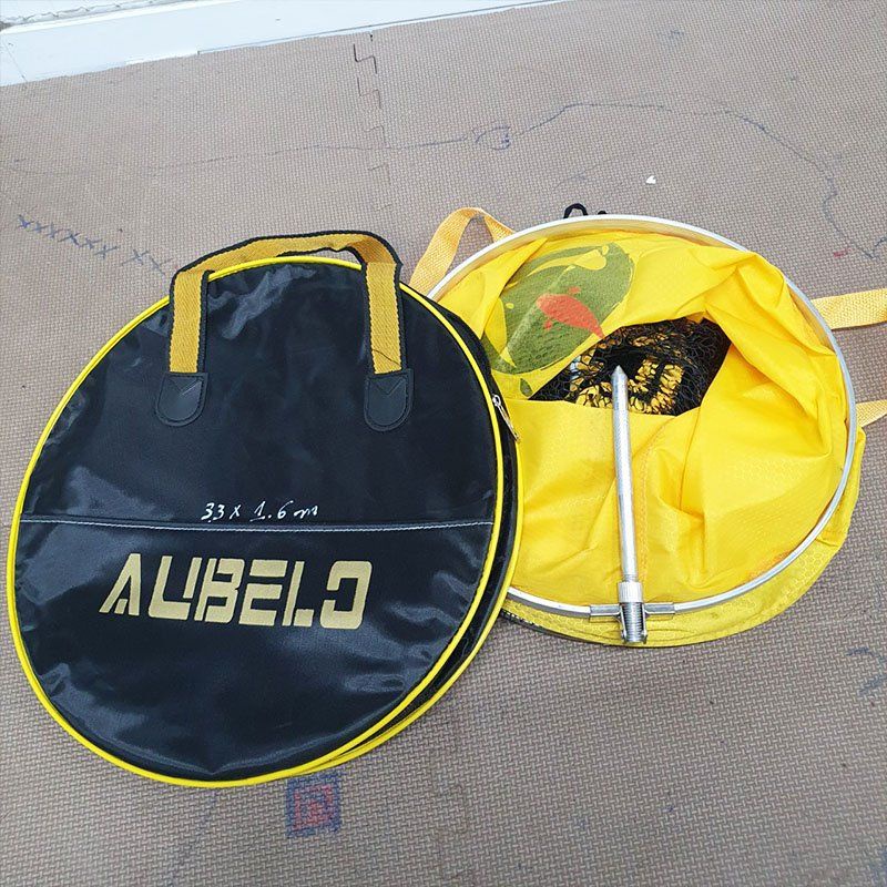 Rọng đựng cá ALiBELO cao cấp khung kim loại, mắt lưới nhỏ siêu bền. mắt lưới nhỏ đều có giãn tốt