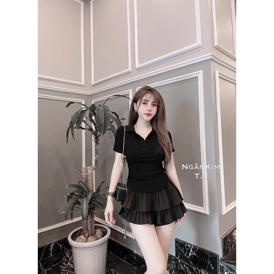 Áo Thun Tăm Cổ Đức Đuôi Tôm_Xưởng May Quang Anh