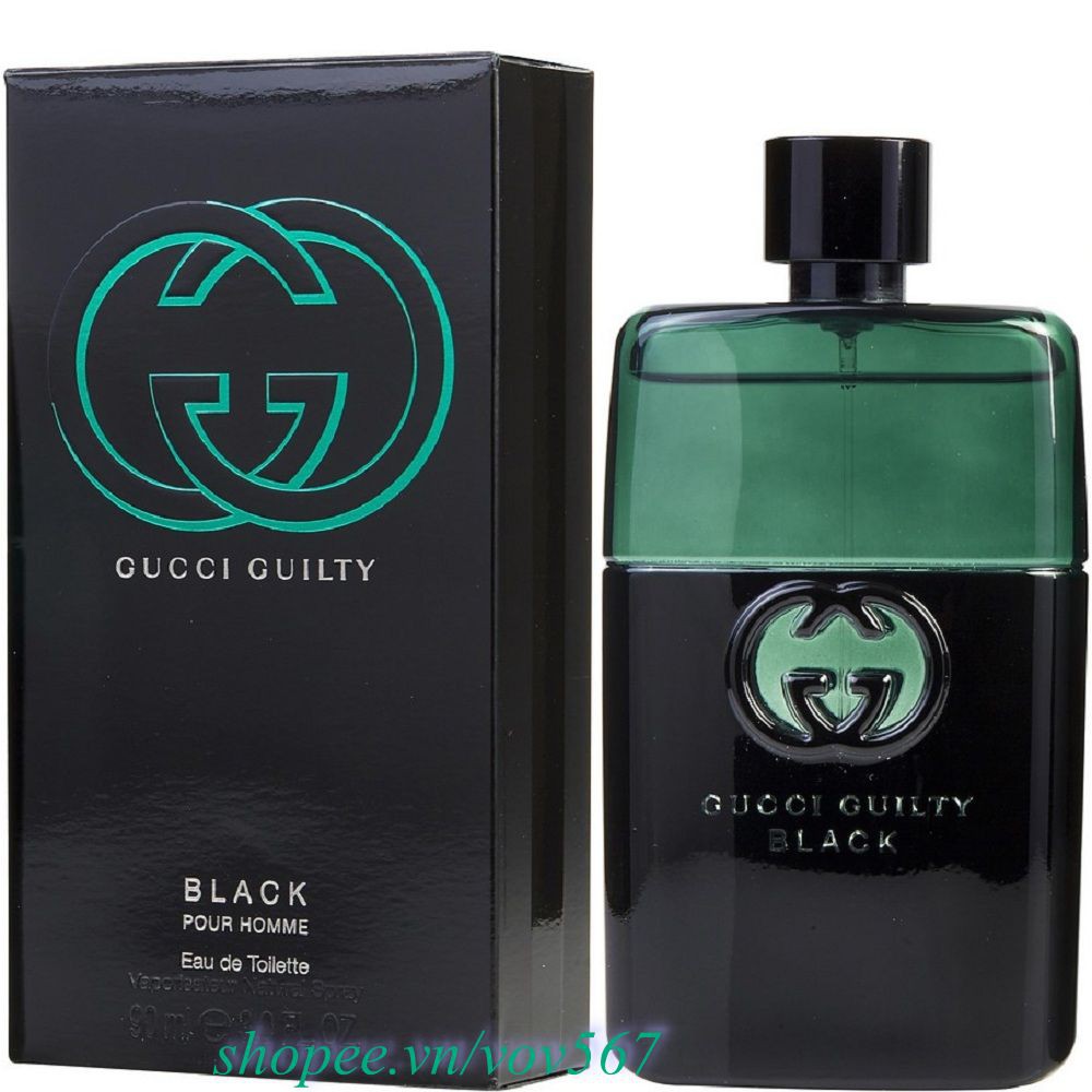 Nước Hoa Nam 90ml Gucci Guilty Black Pour Homme Chính Hãng.