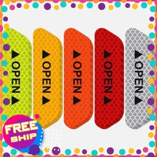[Freeship] Bộ 4 chữ OPEN cảnh báo mở cửa xe hơi