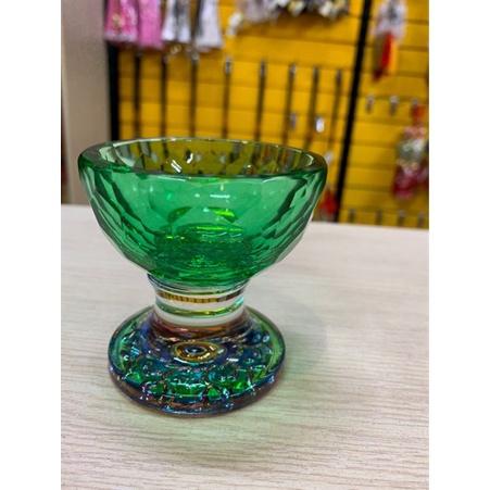 [PHÁP BẢO MINH CHÂU] Bộ 7 Chén thủy tinh đế cao 7 màu