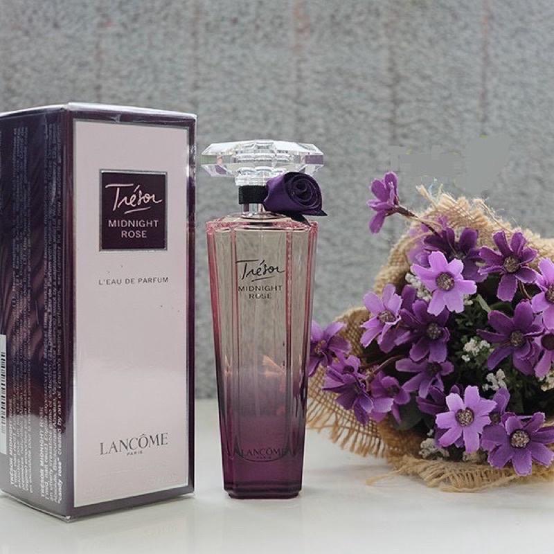 Nước Hoa Dầu Thơm Nữ Thơm Lâu Lancome TreSor Mid Night Tím Quyến Dũ