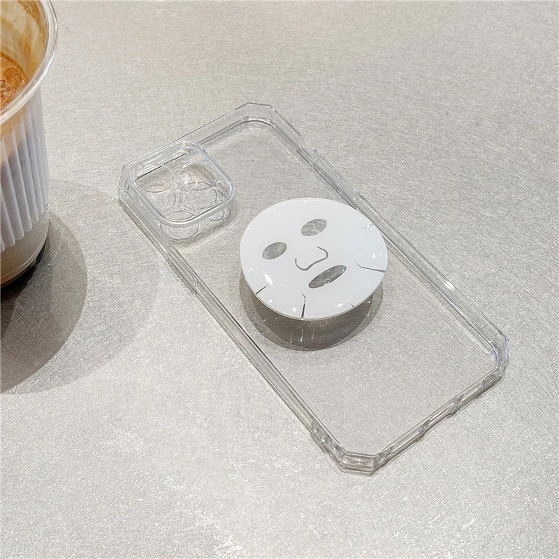 Giá đỡ điện thoại có túi khí trong suốt hình mặt nạ 3m có thể thu vào tiện lợi