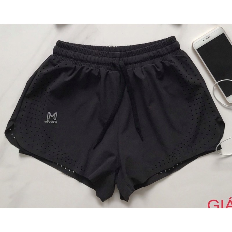 Quần đùi 2 lớp thể dục thể thao bơi lội thun mềm giãn tốt | BigBuy360 - bigbuy360.vn