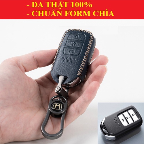 Ốp Chìa Khoá Honda CRV Da Thật Bao da Chìa Khóa Honda CRV Bọc Chìa Khoá Honda City Bảo Hành 2 Năm [Giá Xưởng]