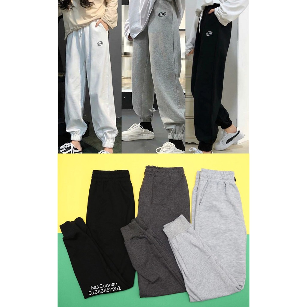 [Mã SKAMAP6 giảm 8% TỐI ĐA 50K đơn250K] quần jogger thun trơn unisex