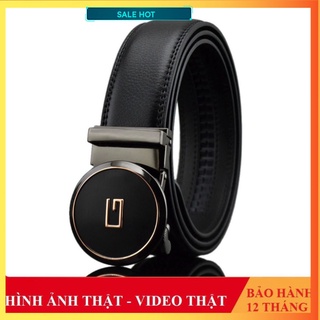 Thắt Lưng Nam Da Thật Mặt Tròn Đẳng Cấp | Dây Nịt Nam Chữ G thanhdng657