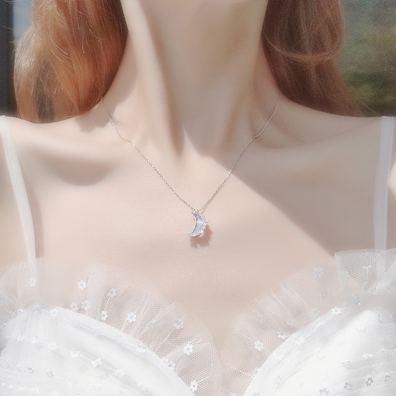 Vòng cổ Mặt Trăng Ngôi Sao Đám Mây Thay Đổi Màu Sắc Quà Tặng Sinh Nhật Cho Bạn Gái
