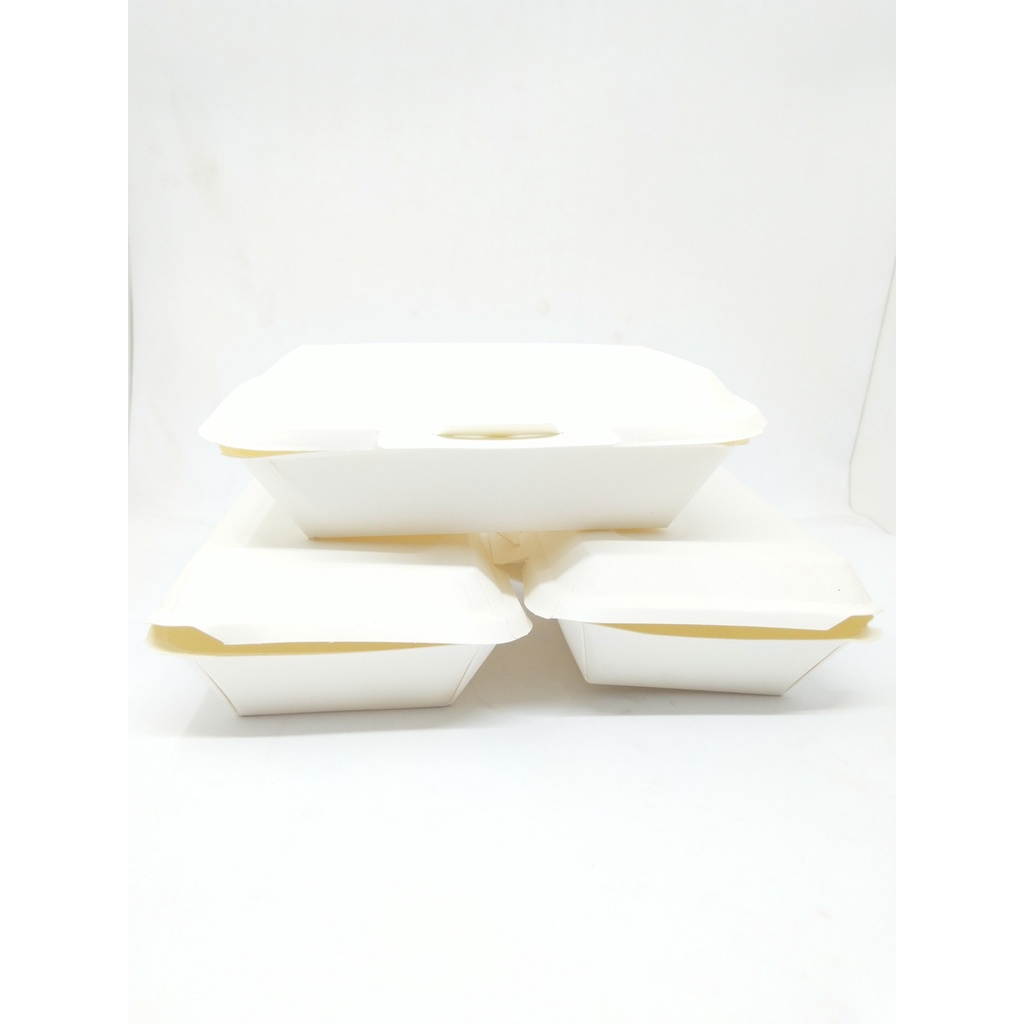 10 Hộp xôi giấy trắng tiện lợi an toàn, chịu nhiệt tốt, bảo vệ môi trường