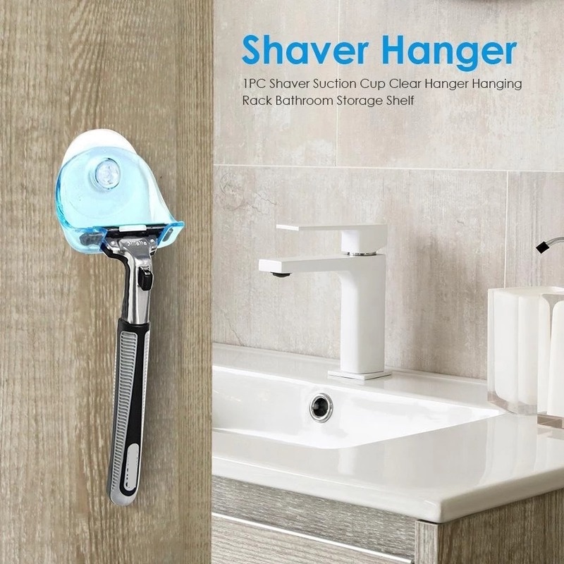 Giá đỡ dao cạo râu bằng nhựa gắn tường tiện dụng cho nhà bếp/ nhà tắm