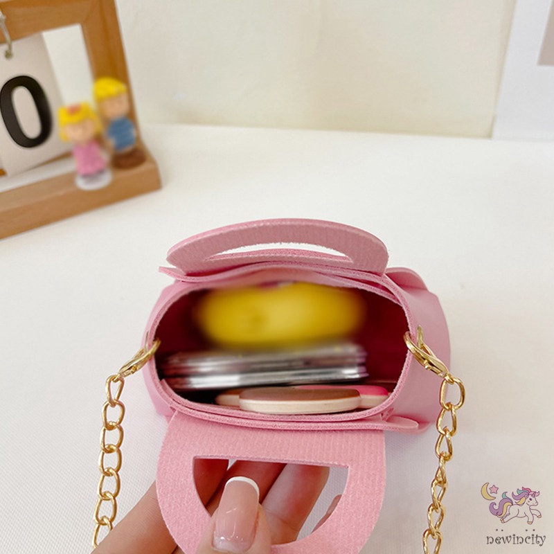 Túi Đeo Vai Đựng Tiền Xu Màu Sắc Xinh Xắn Phong Cách Hàn Quốc Cho Bé Gái