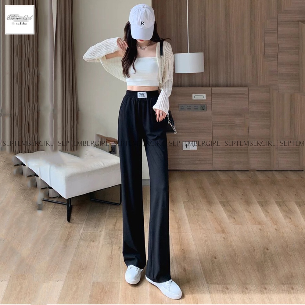 Quần Ống Suông Rộng Hách Dáng Quần Culottes Nữ Chất Len Tăm *FREESHIP* Thời Trang SEPTEMBERGIRL - QUAN NU 002V2