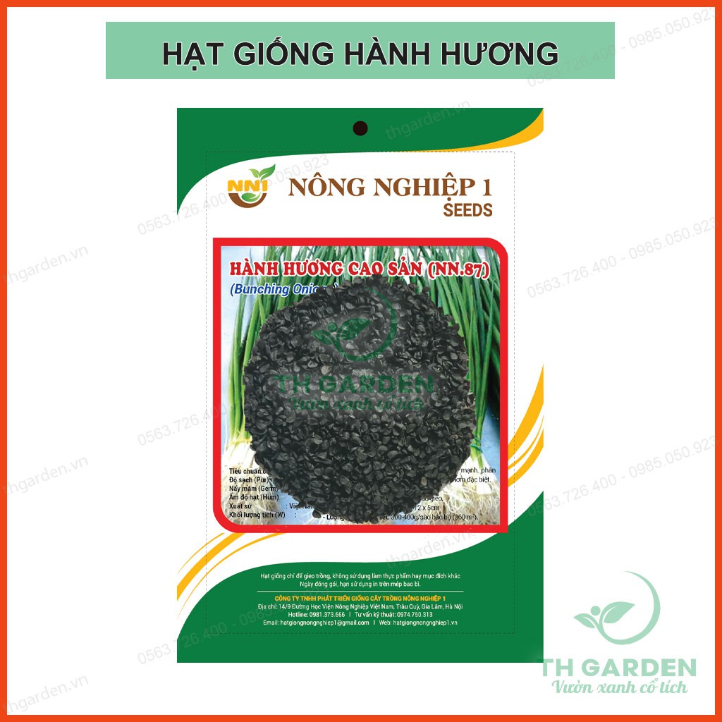 Hạt giống hành lá cao sản - Hành hương rất dễ trồng - Tỷ lệ nảy mầm cao