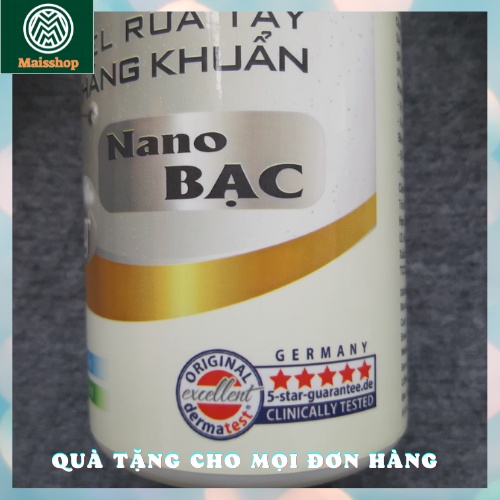 Gel rửa tay Safelife Nano Bạc 500ml