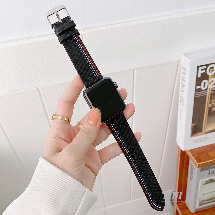 Dây đeo họa tiết rằn ri cho đồng hồ thông minh Apple Watch Series IWatch 7 / 6 / 5 / 4 / 3 /SE 44mm / 40mm / 42mm / 38mm /41mm / 45mm Dây đeo Apple Watch