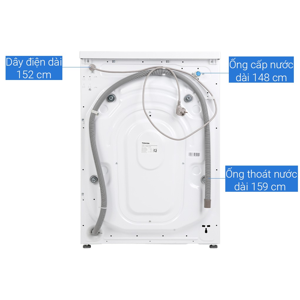 GIAO MIỄN PHÍ - Máy giặt Toshiba Inverter 9.5 Kg TW-BK105S2V