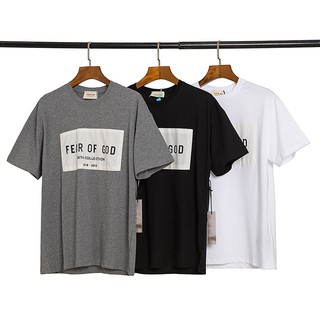FEAR OF GOD FOG ESSENTIALS FG áo nam Tay Ngắn Cổ Tròn Có In Chữ Thời Trang Phong Cách
