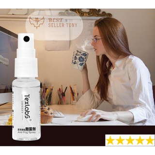 Chai xịt kính chống bụi chống hơi nước hơi nóng từ đồ ăn Nano Texlabs®️